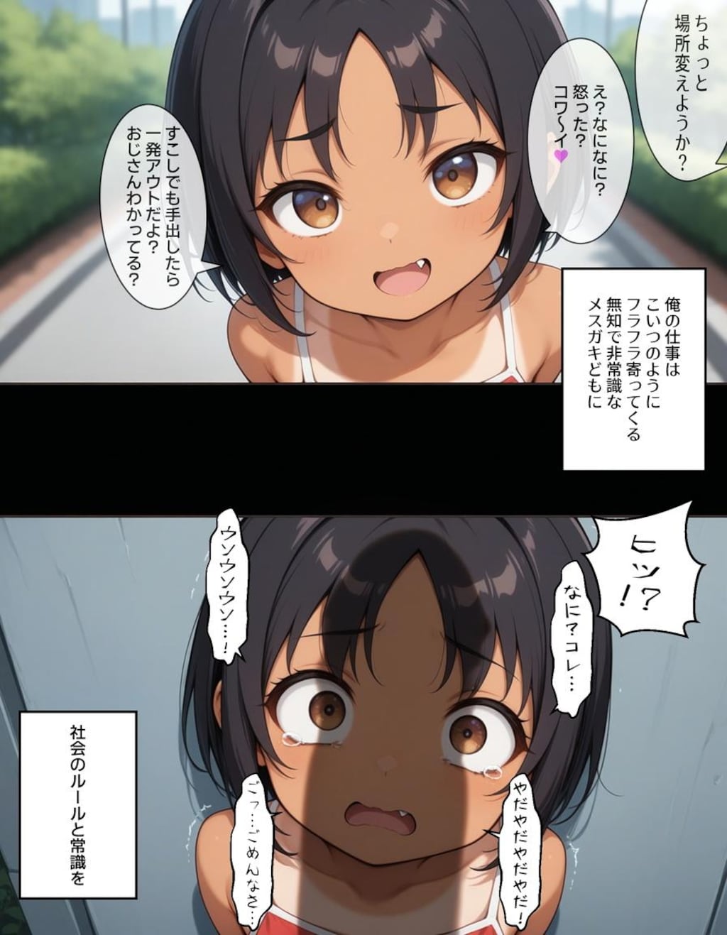 【AI漫画】わからせ♥おじさん（前半部分）