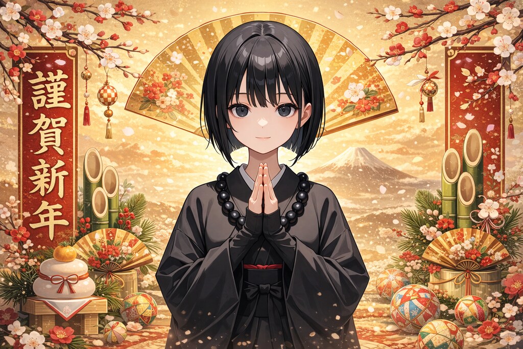 謹賀新年僧侶さん