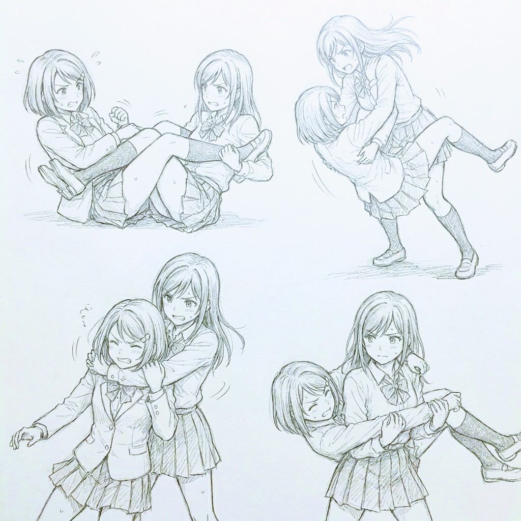 JKプロレス(師走○翁先生オマージュ)