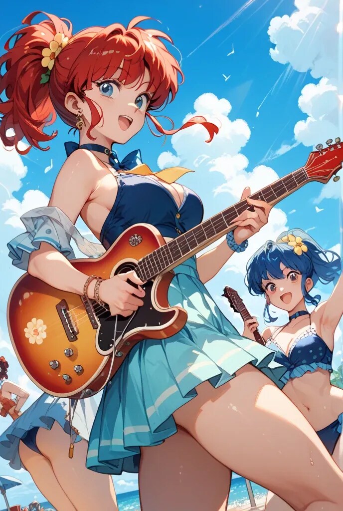 他社で海水浴場ライブ