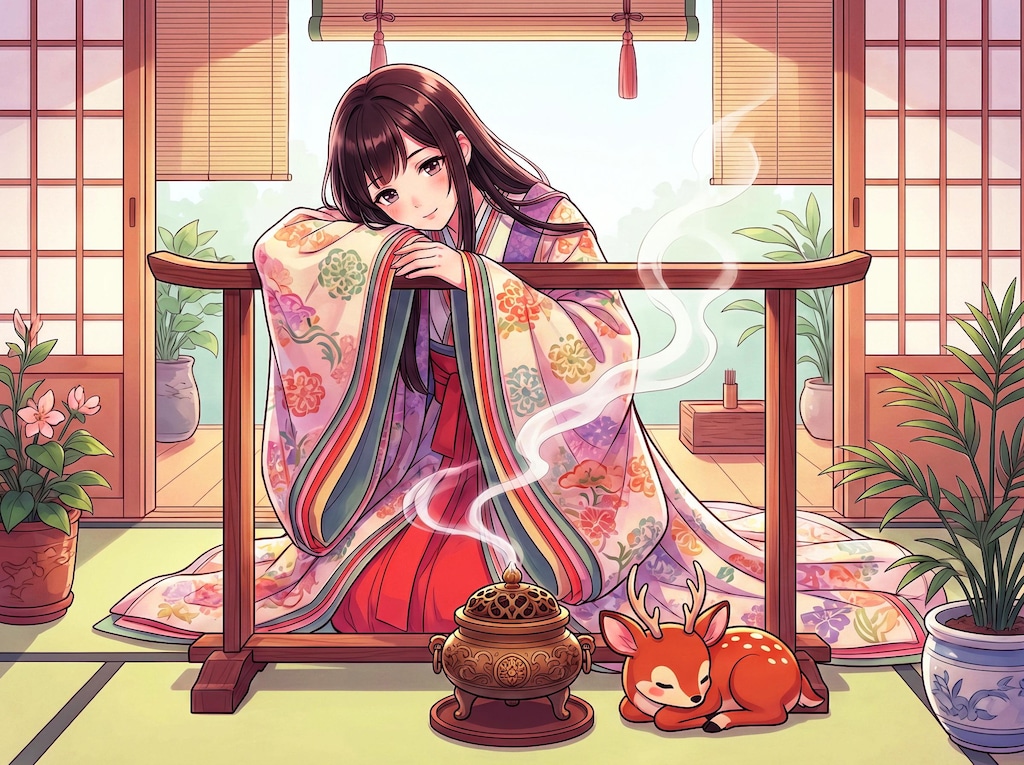香を焚く