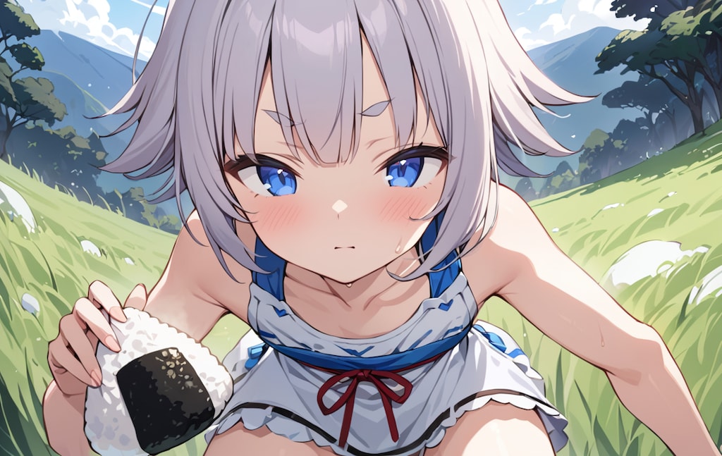 ピクニック中に