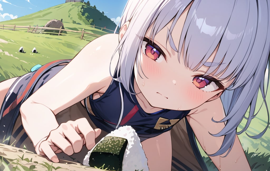 ピクニック中に
