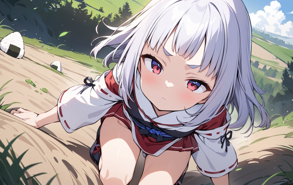 ピクニック中に