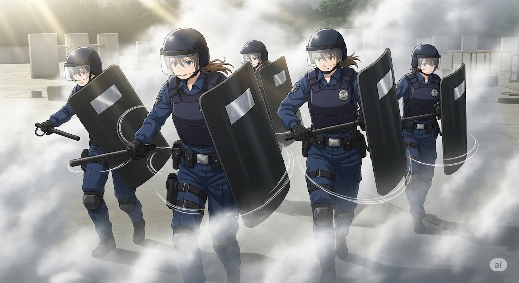 新隊員、前へ、進めッ！