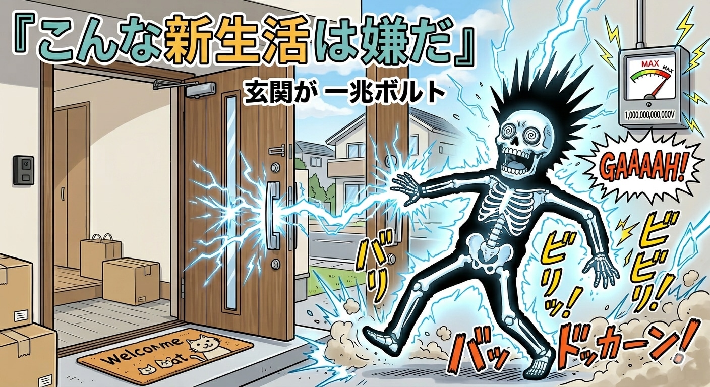 こんな新生活は嫌だ『玄関が一兆ボルト』 | の人気AIイラスト・グラビア