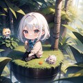 妖精さんと休憩中の探検家ちびちゃん 2枚目