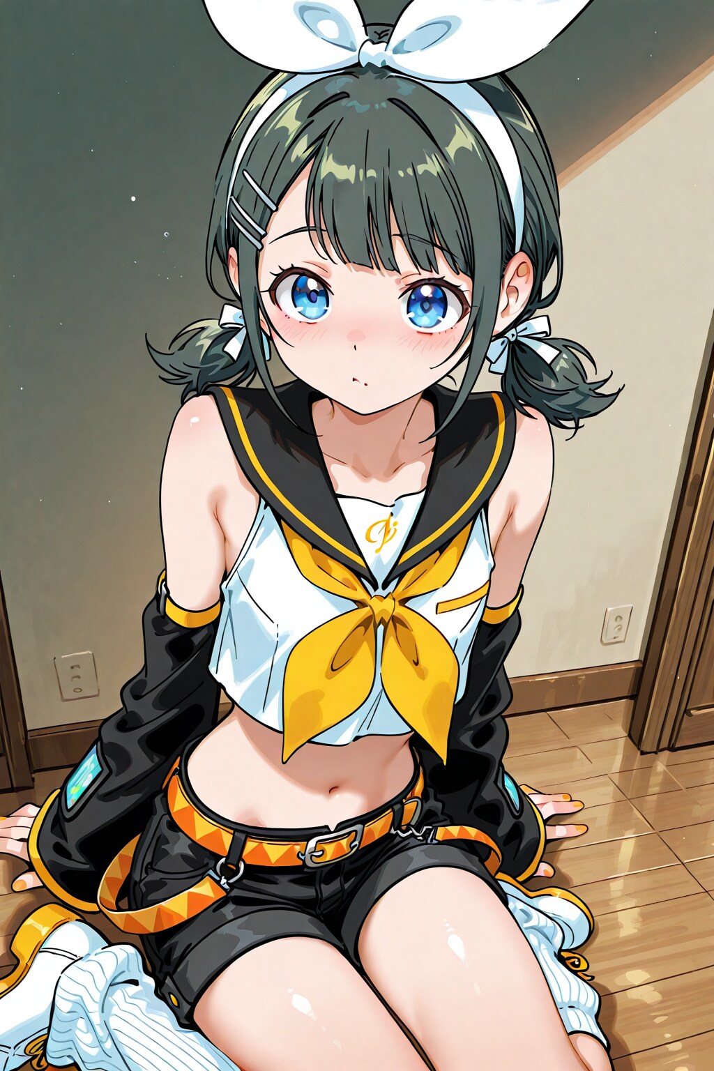 純真ちっぱい(JC)ちゃんをリンリンにしてみた | の人気AIイラスト・グラビア