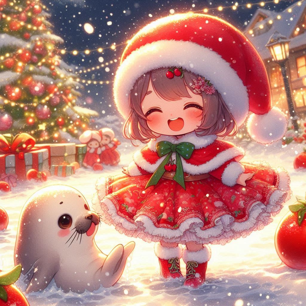 トマトちゃんとアザラシさん | の人気AIイラスト・グラビア