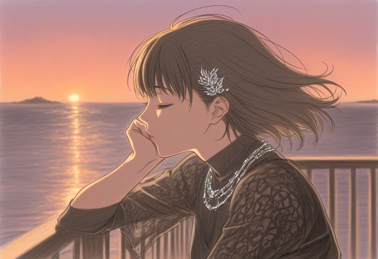 夕日