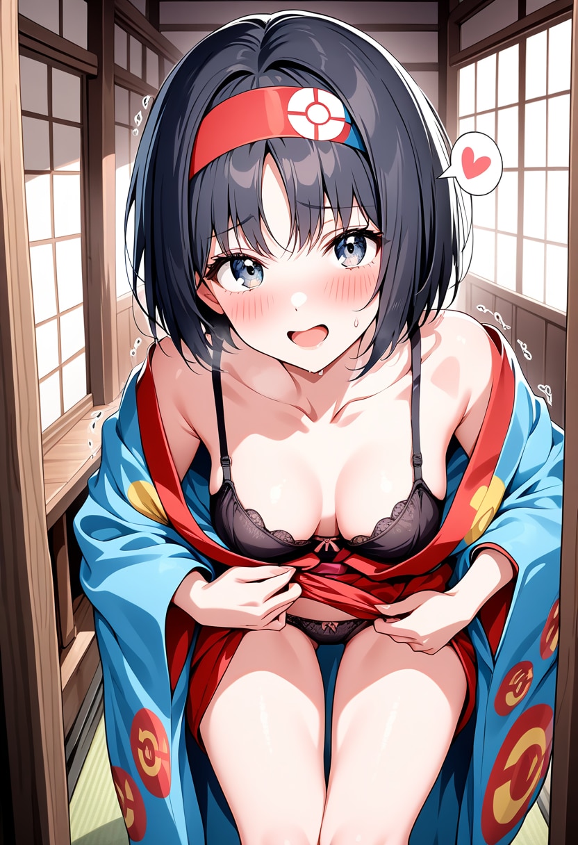 はだけた着物　0310
