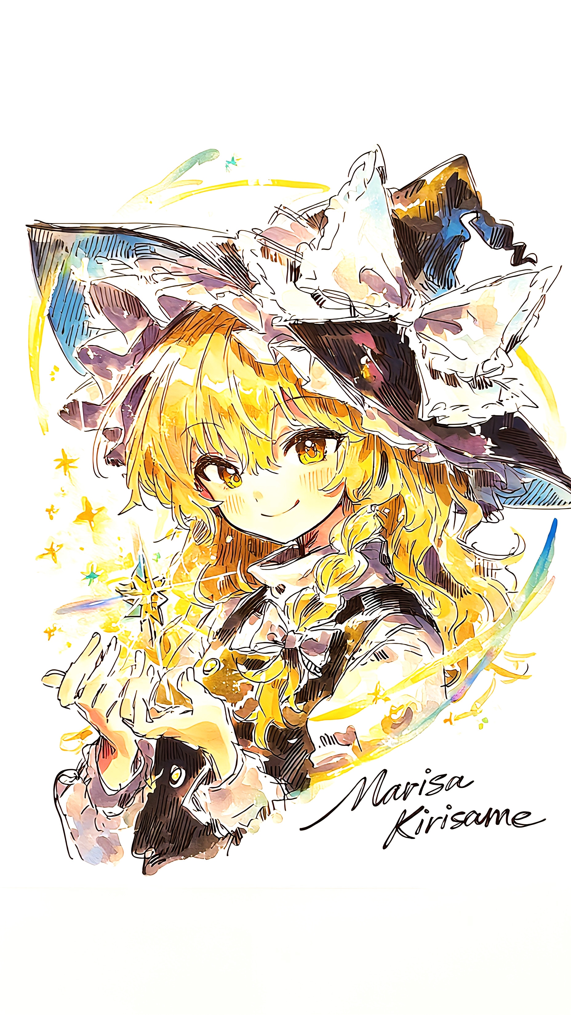 魔理沙　スマホ壁紙用 | の人気AIイラスト・グラビア