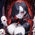 ネクロマンサー　スリットドレス 3枚目