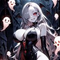 ネクロマンサー　スリットドレス 2枚目