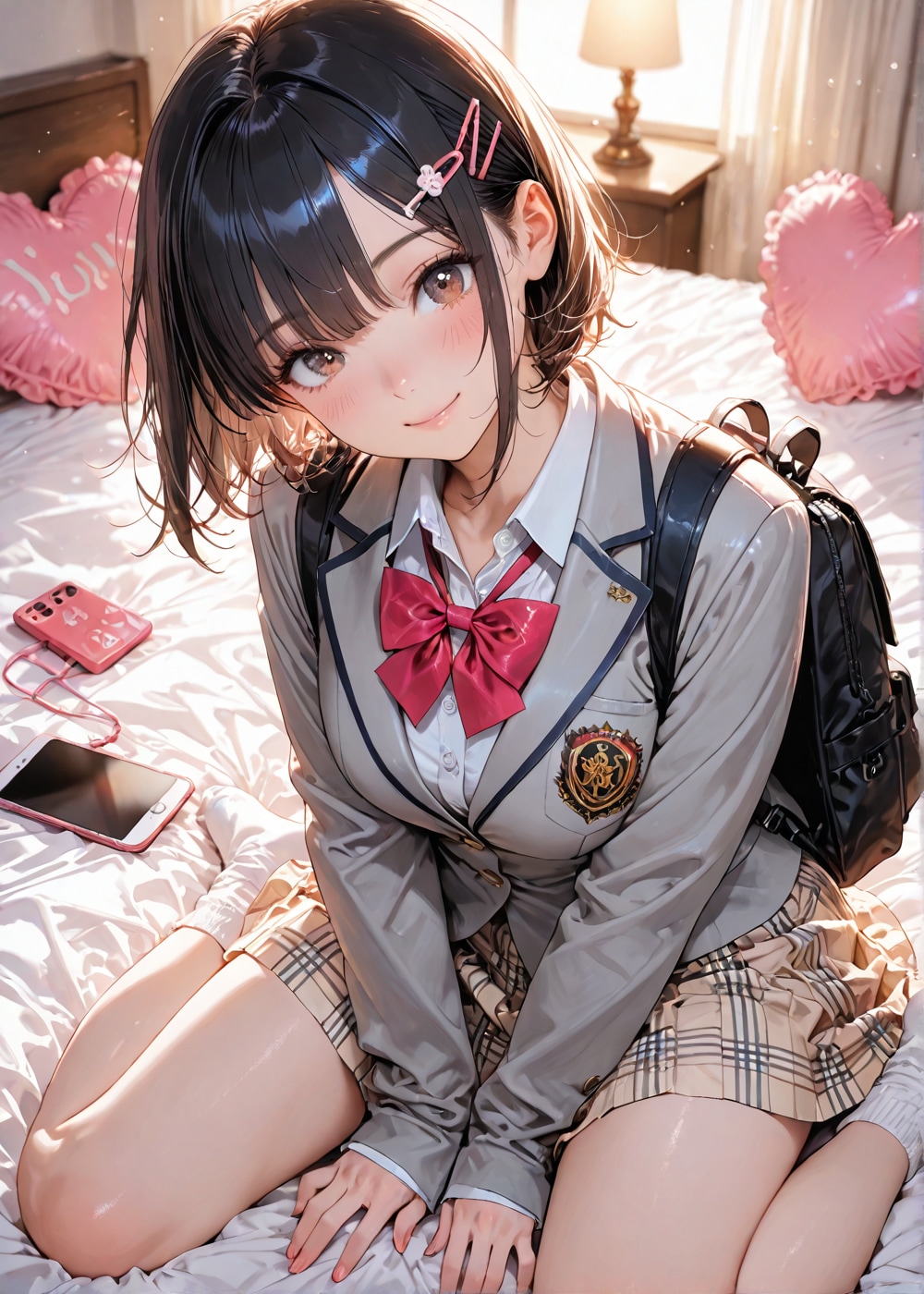 ショートJKちゃんの一人エッチをねっとりと眺める😍