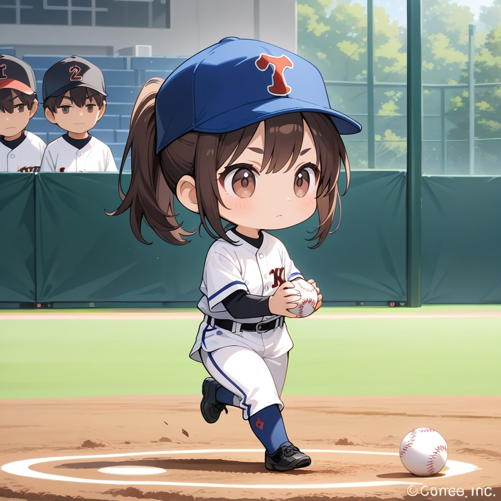 ヒット　野球女子