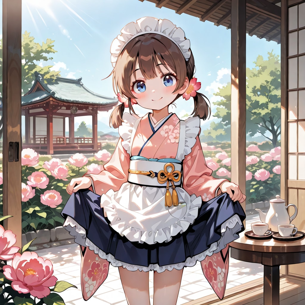 和メイドカフェ　牡丹ちゃん | の人気AIイラスト・グラビア