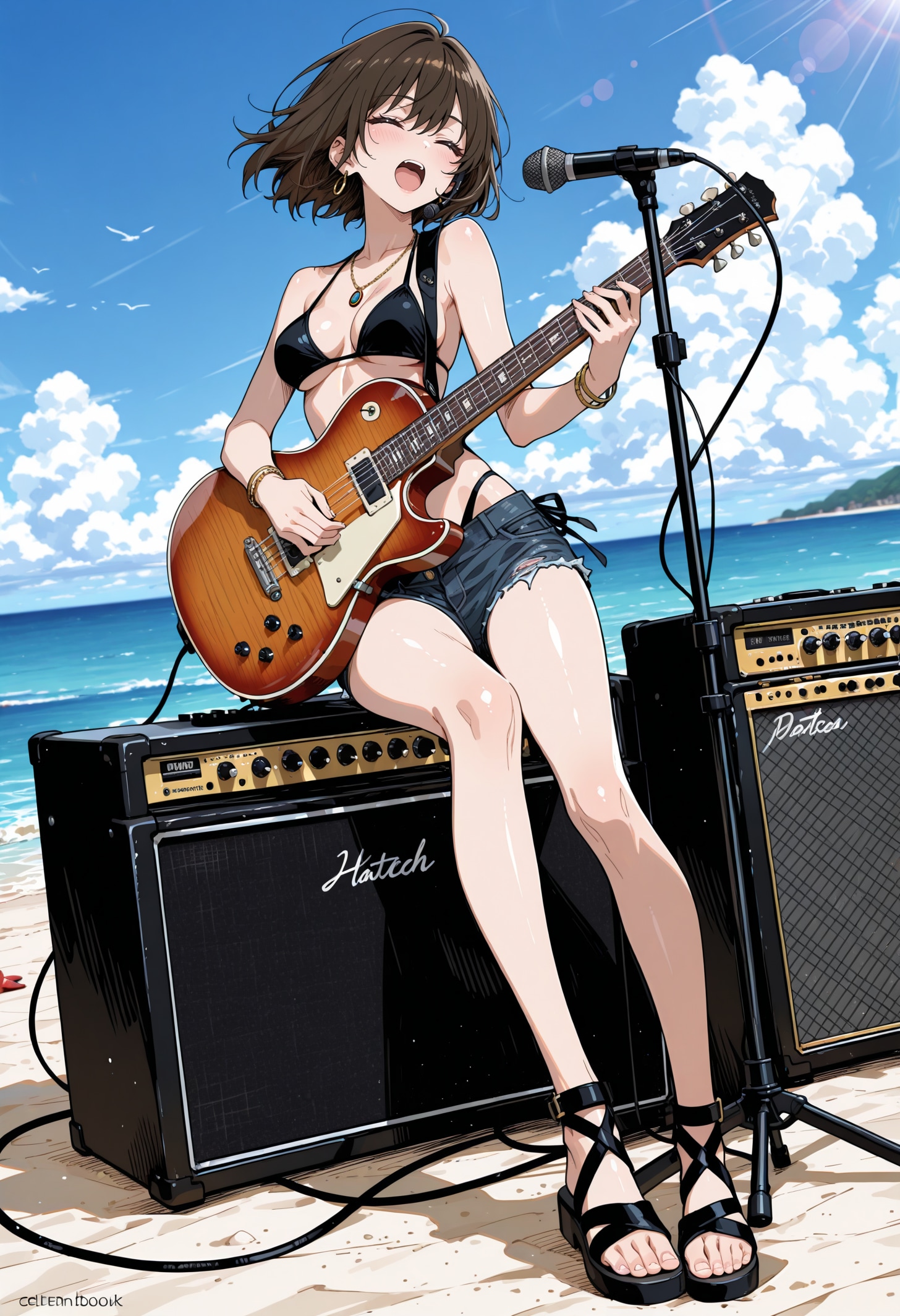 夏だから水着で歌う