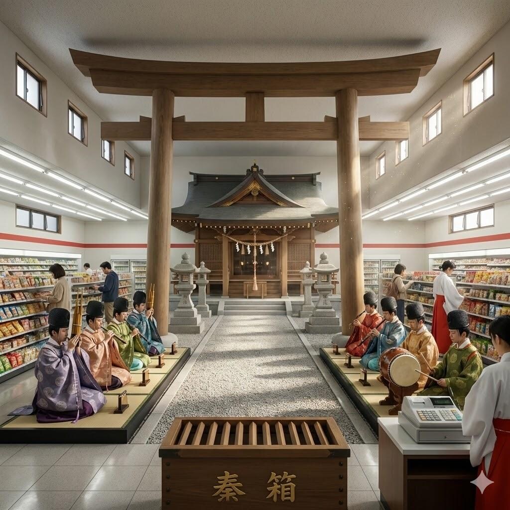 神社っぽいコンビニ