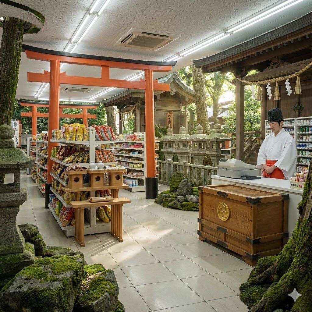 神社っぽいコンビニ