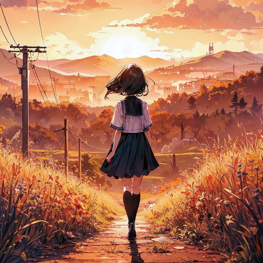 夕闇と少女12