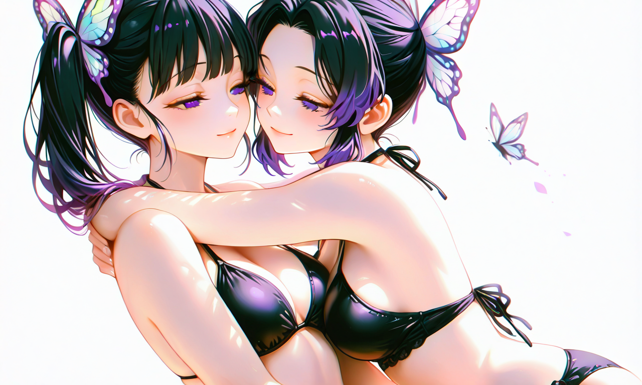 胡蝶しのぶと栗花落カナヲ