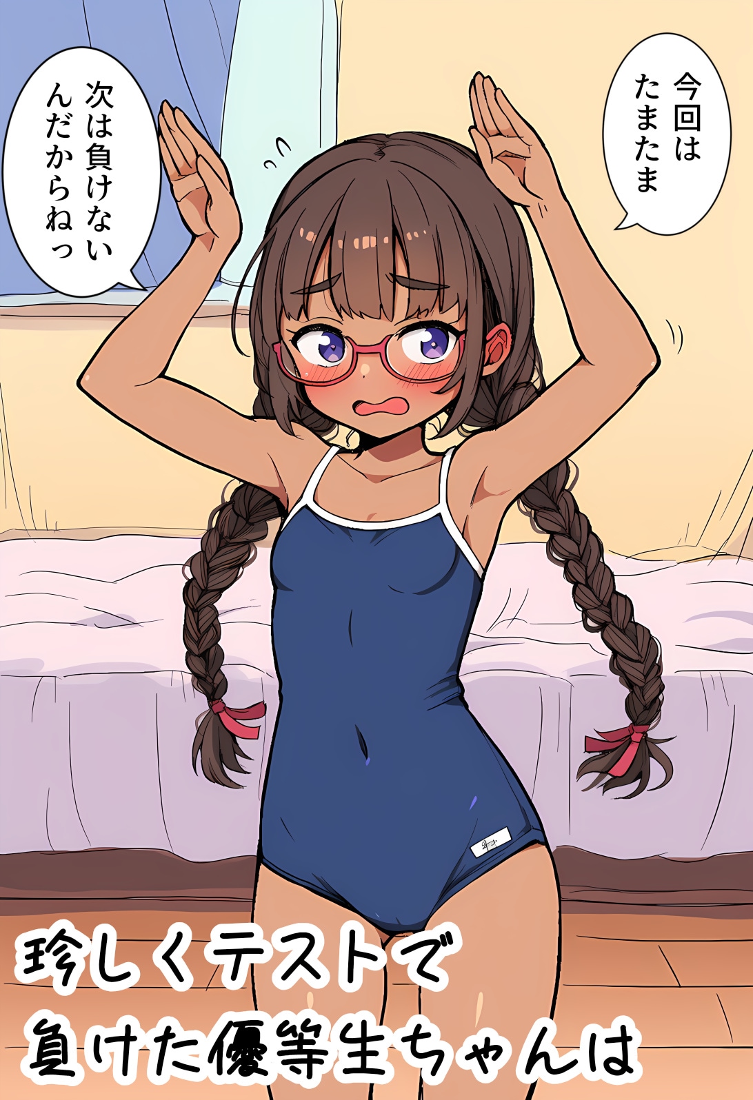 珍しくテストで負けた優等生ちゃんは