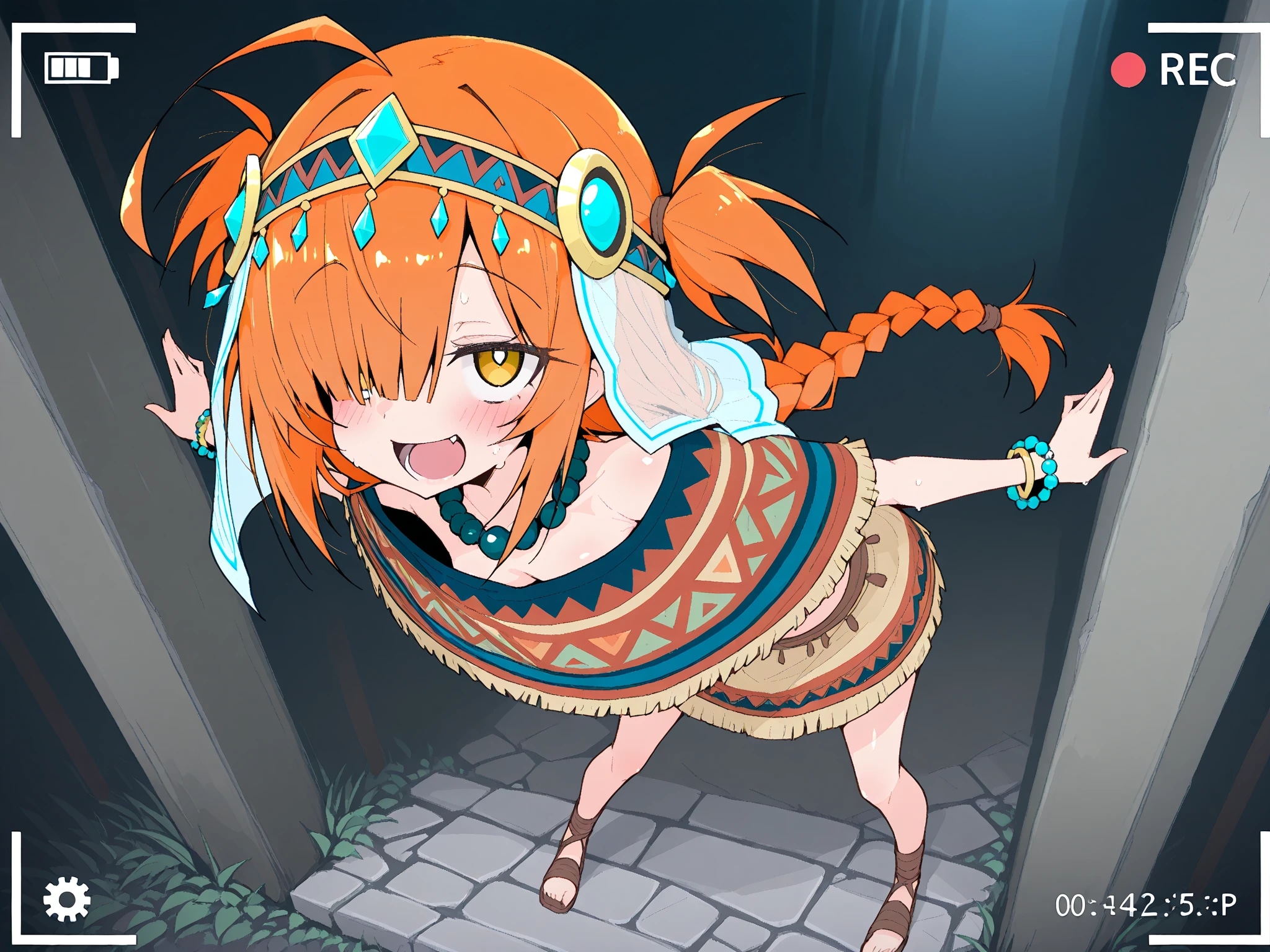 南米の遺跡を巡る目隠れちゃん☆ | の人気AIイラスト・グラビア