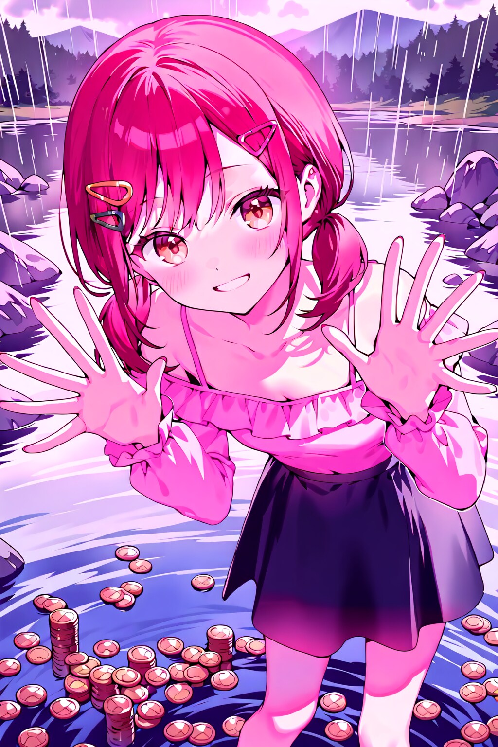 小鈴ちゃんとコインの雨