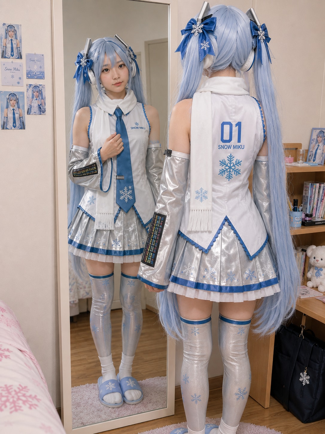 雪ミクのコスプレ