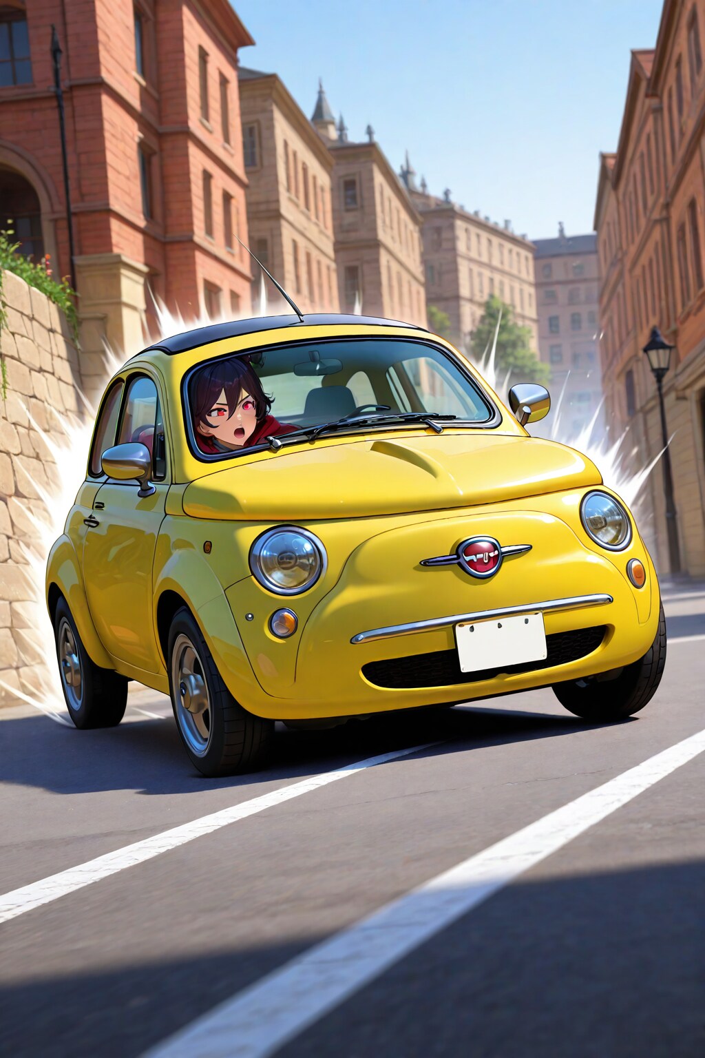 黄色い車