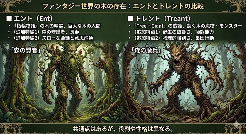 ドライアードとトレントの違い