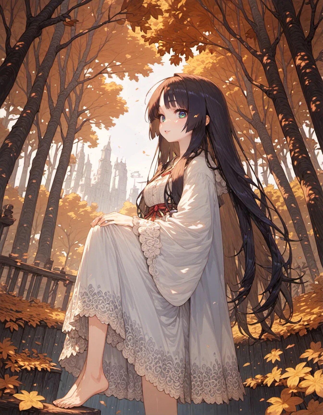 Autumn Beneath Her Quiet Smile | の人気AIイラスト・グラビア