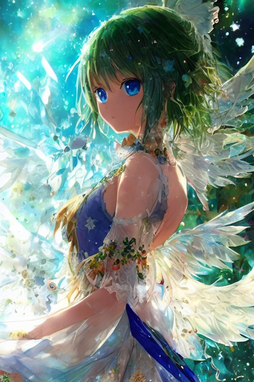 寒い夜の天使ちゃん