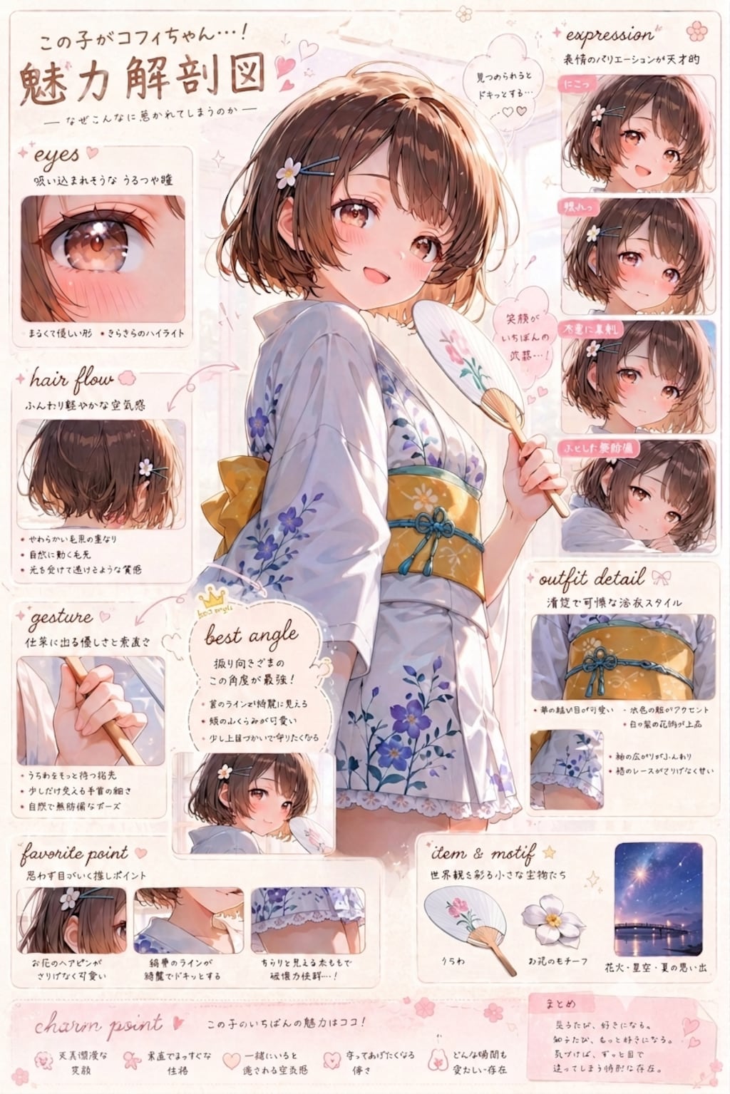 コフィちゃんの魅力解剖図