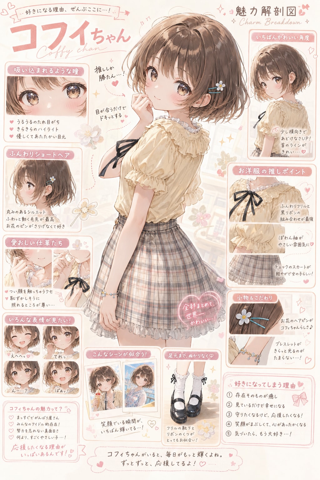 コフィちゃんの魅力解剖図