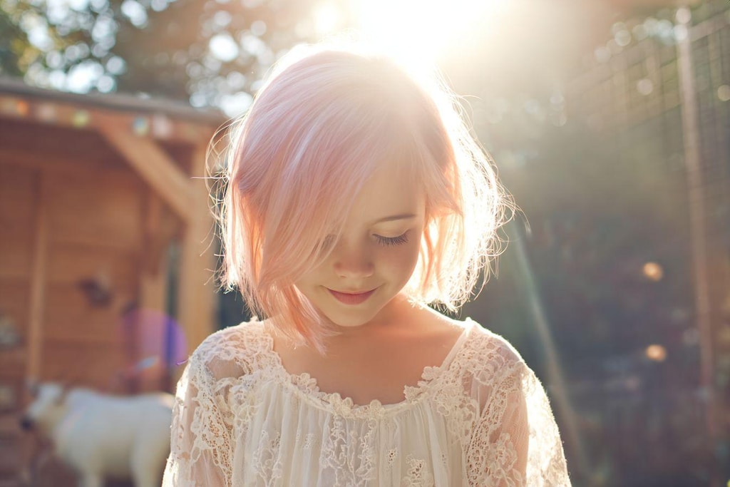 ピンクヘアの女の子