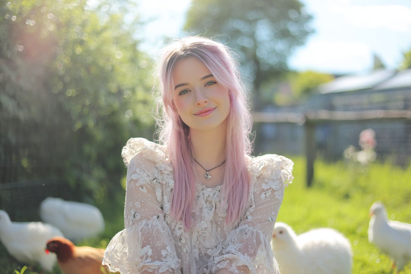 ピンクヘアの女の子 | の人気AIイラスト・グラビア