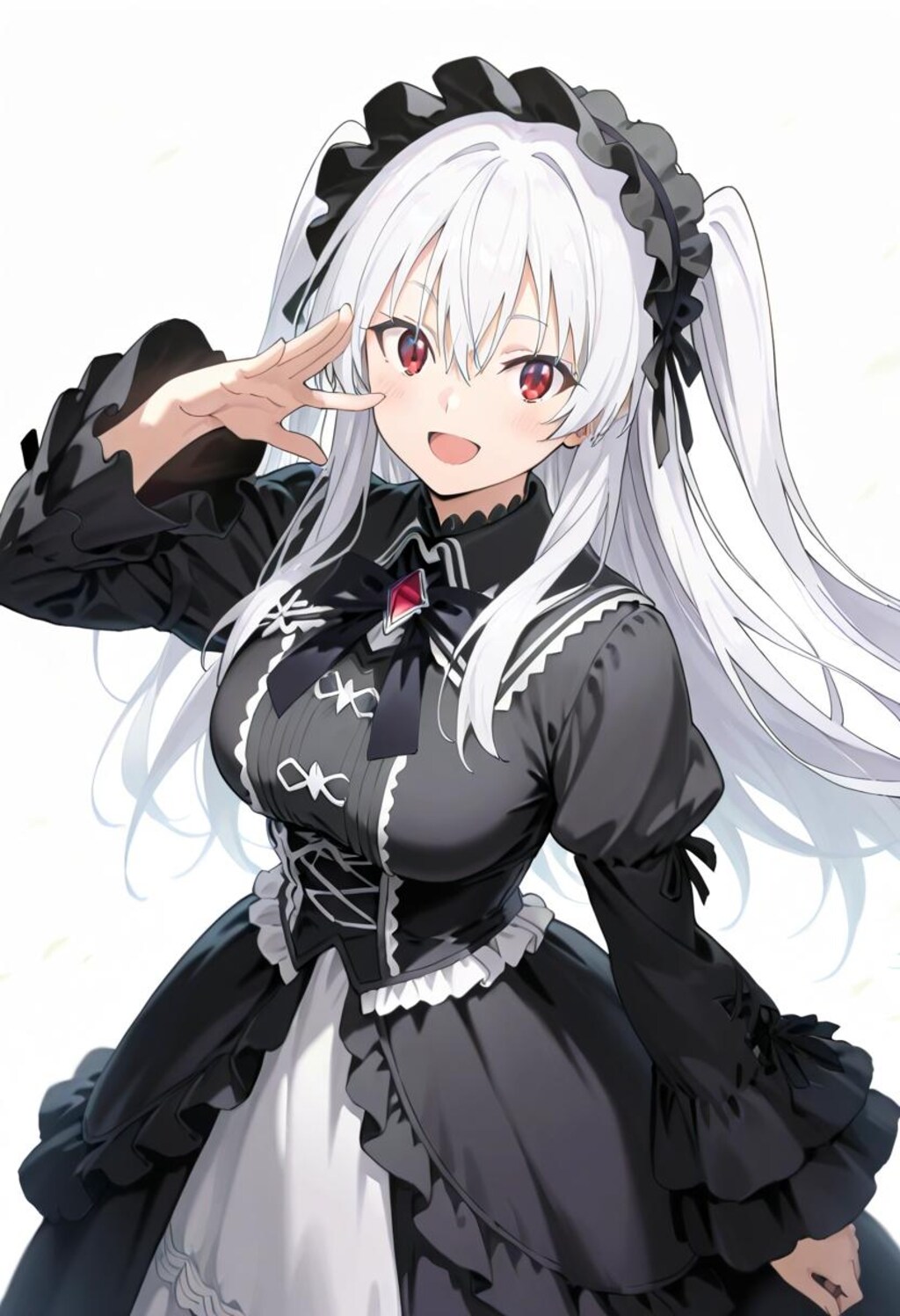 ゴスロリ女子（赤眼）