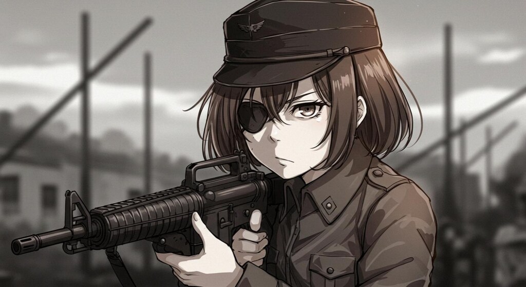 『眼帯戦線』中島 巽李七 伍長 【ネコノ企画】