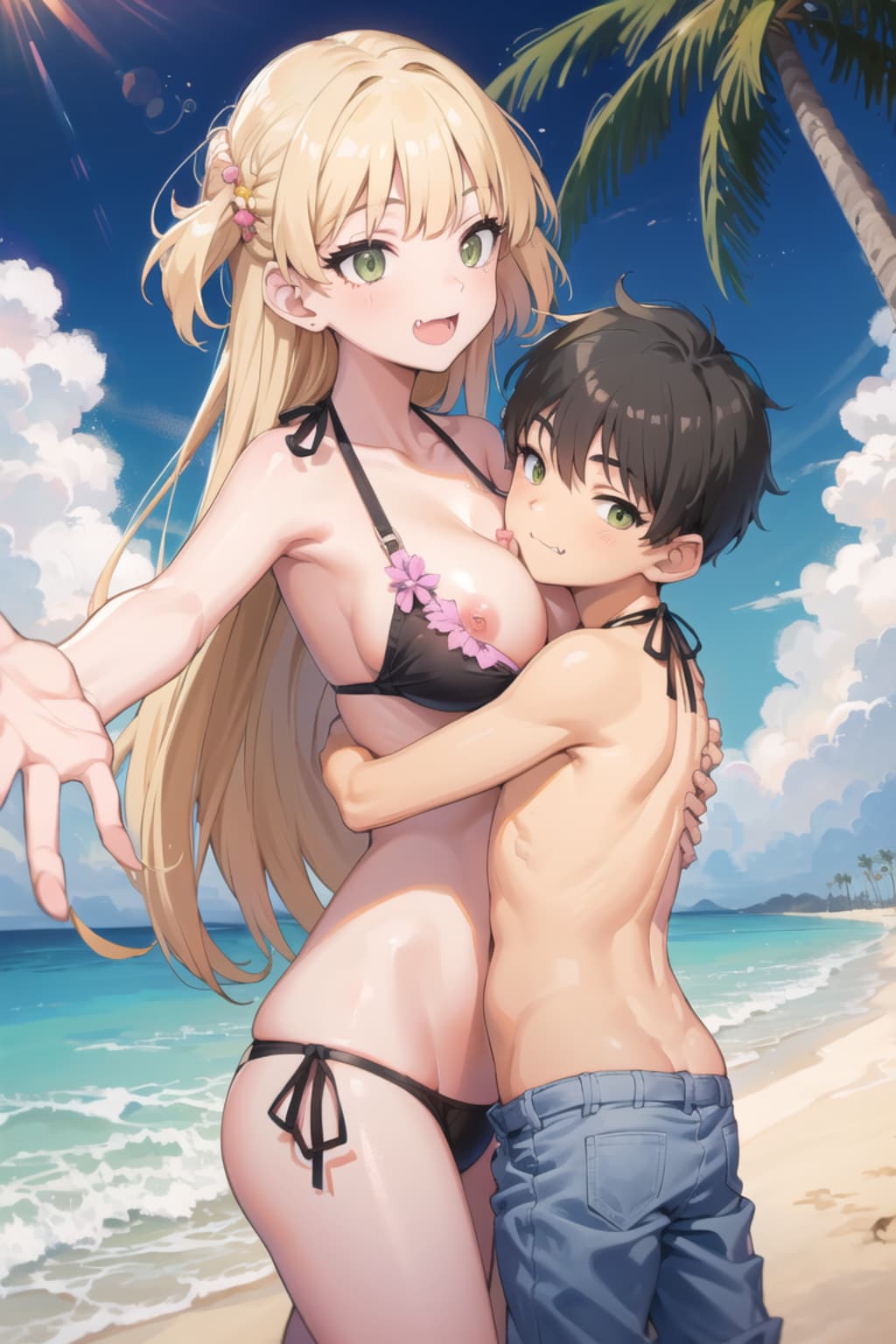 メスガキ先輩VSエロガキ（６枚）