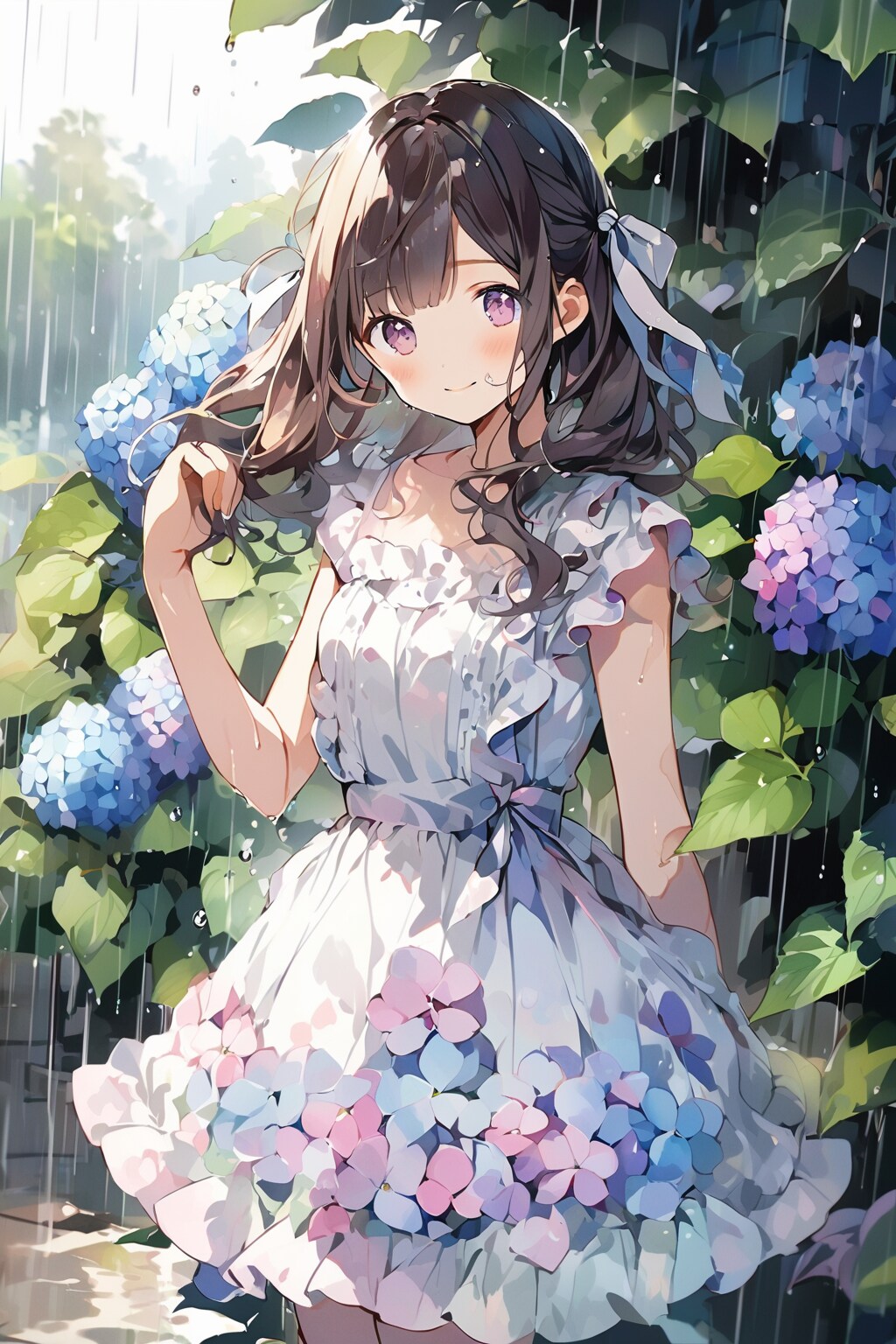 紫陽花 | の人気AIイラスト・グラビア