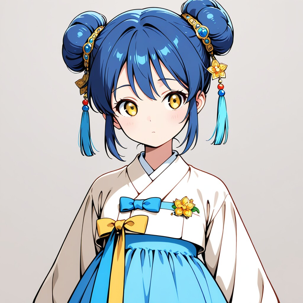 韓服を着るせつちゃん