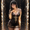 口十姉妹みたいにおっぱいキラキラのプロンプト頂戴とgeminiに頼んだらこうなった 4枚目