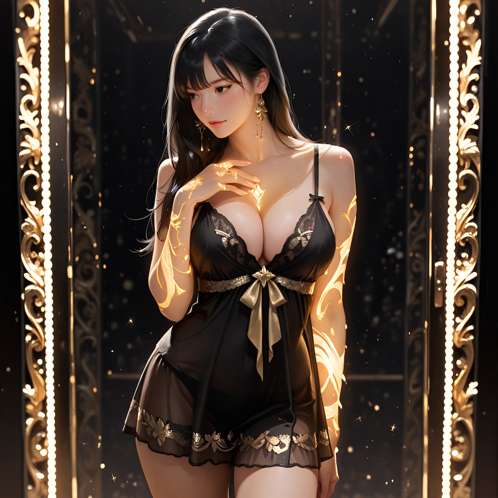 口十姉妹みたいにおっぱいキラキラのプロンプト頂戴とgeminiに頼んだらこうなった