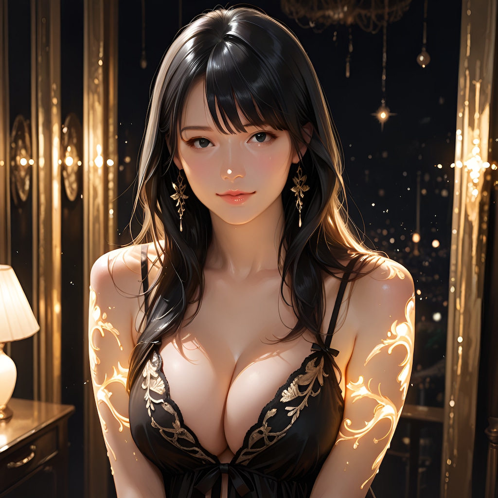 口十姉妹みたいにおっぱいキラキラのプロンプト頂戴とgeminiに頼んだらこうなった