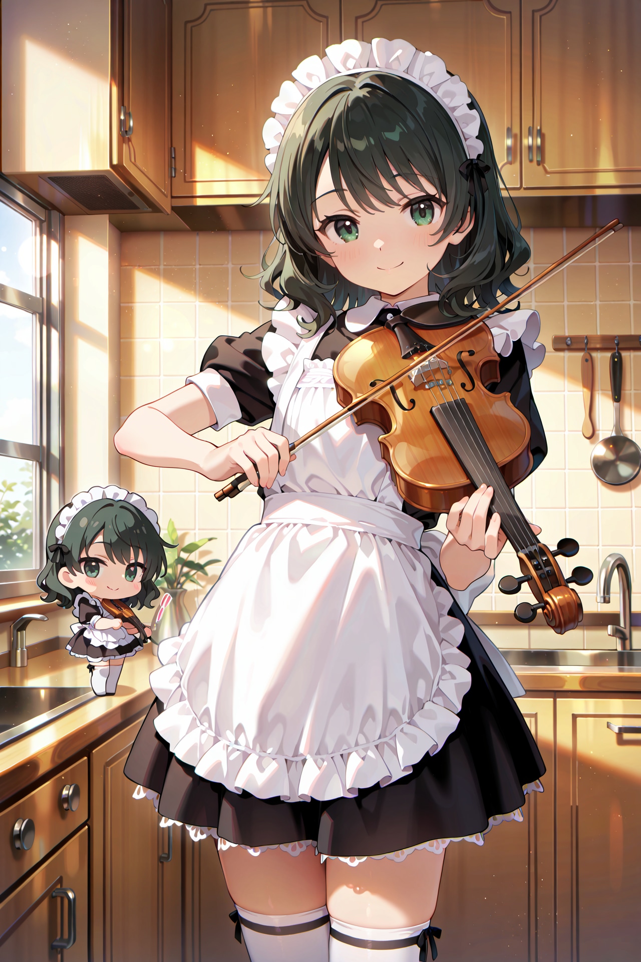 ヴァイオリンとロリメイドちゃん Z531