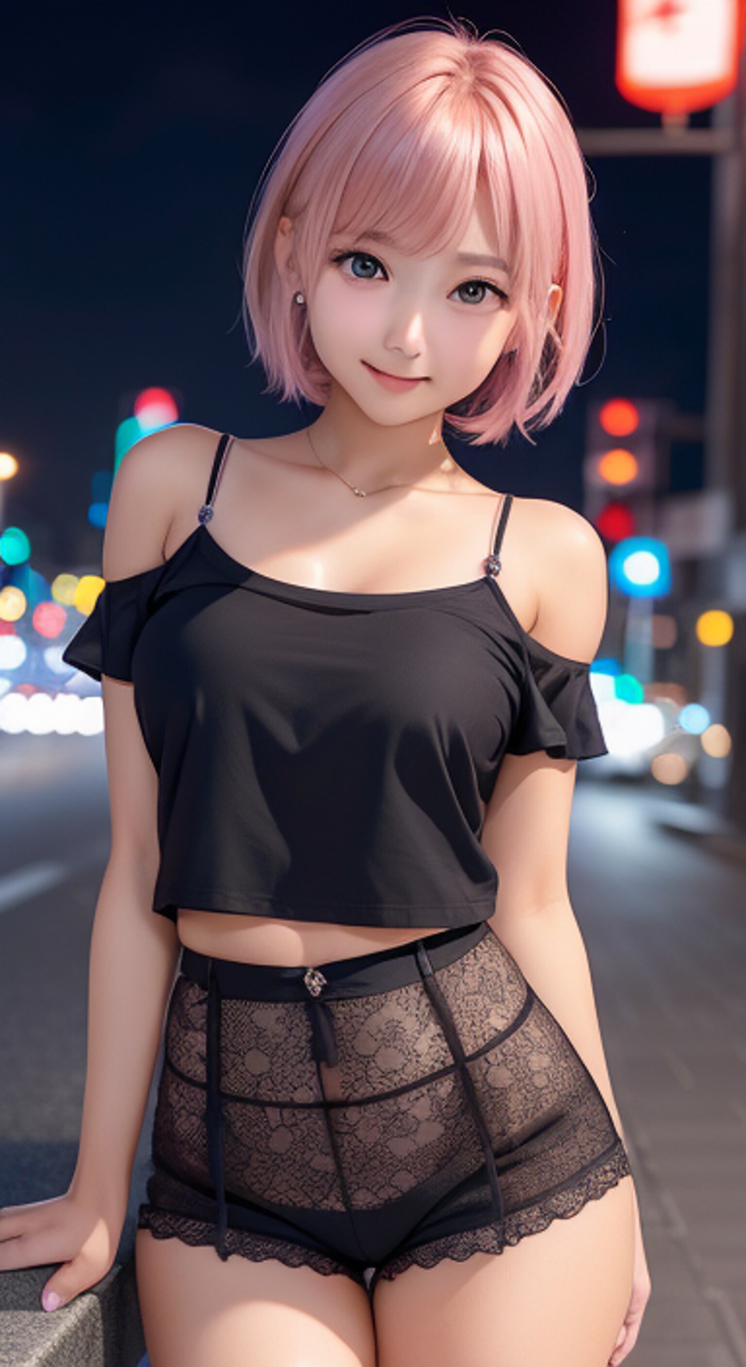 シースルーショートパンツ