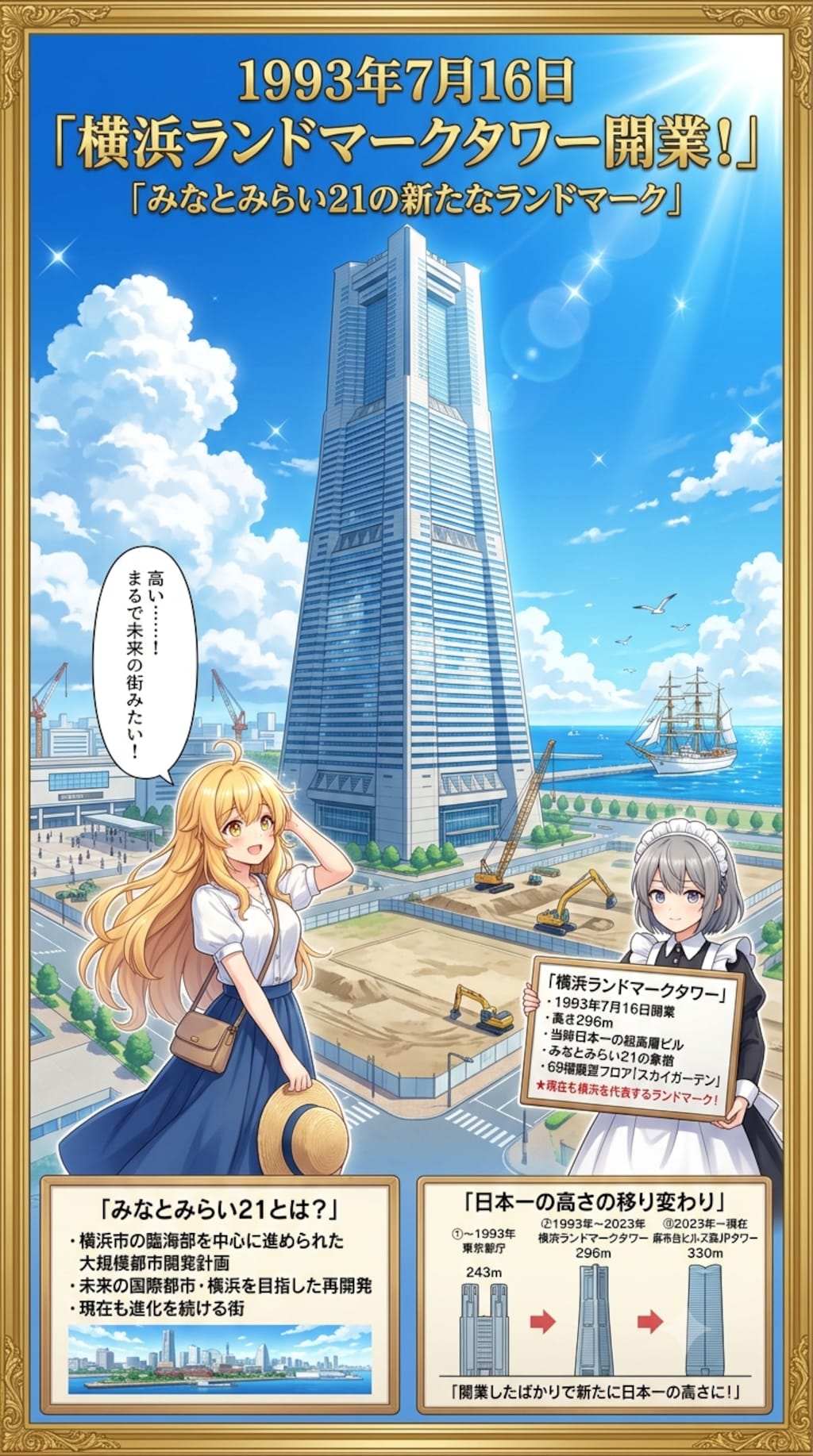 7月16日は横浜ランドマークタワーの開業日