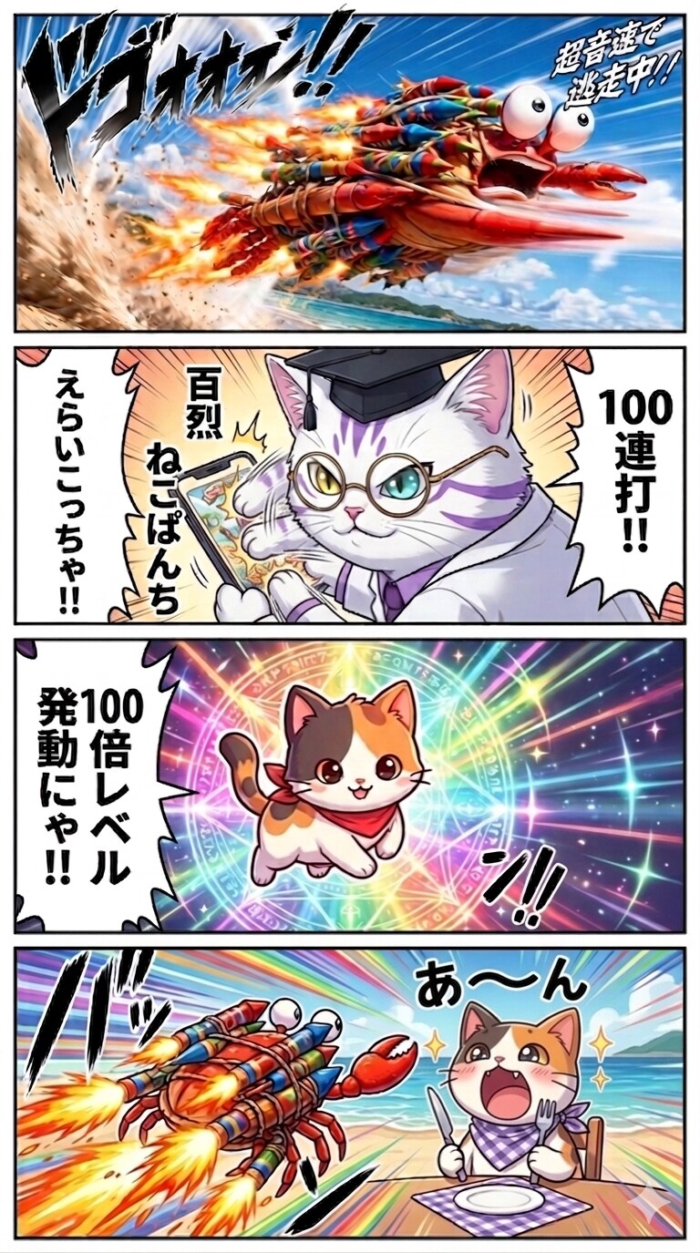 [さらにがぞうあげます]百烈ねこぱんちでねこさまをおうえんする🐾